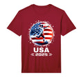 Womens Soccer American Flag Soccer T-Shirt - Novelty Apparel for Adults - T-Shirt, Sweatshirt, Hoodie
