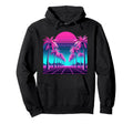 80S Vaporwave Synthwave Palm Tree Sunset Hoodie - Graphic Print for Adults - T-Shirt, Sweatshirt, Hoodie
