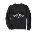 Soccer Heartbeat I Love Soccer Sweatshirt - Aesthetic Graphic Men Women - T-Shirt, Sweatshirt, Hoodie