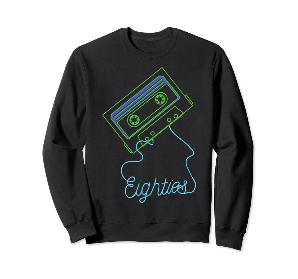 Oldschool Cassette Tape 80S 90S Sweatshirt - Minimalist Print for Adults - T-Shirt, Sweatshirt, Hoodie
