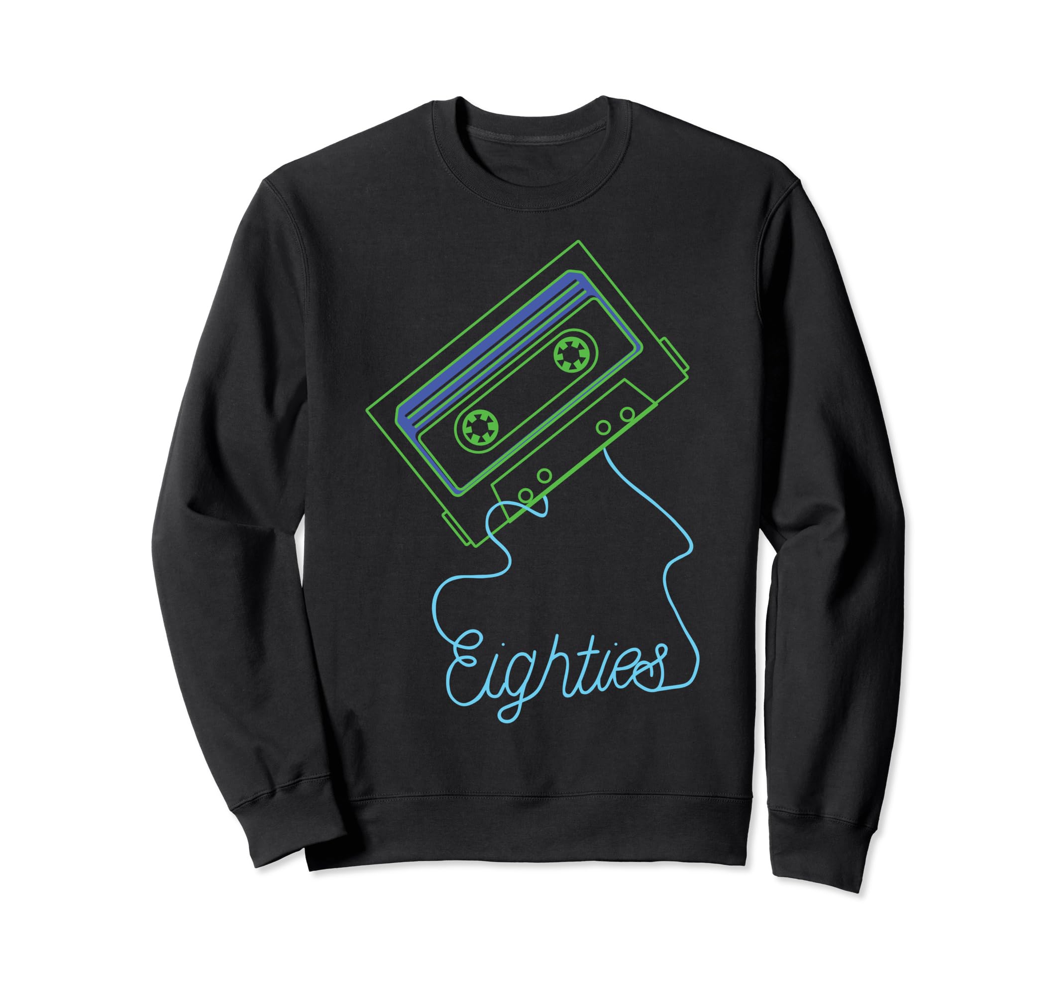 Oldschool Cassette Tape 80S 90S Sweatshirt - Minimalist Print for Adults - T-Shirt, Sweatshirt, Hoodie