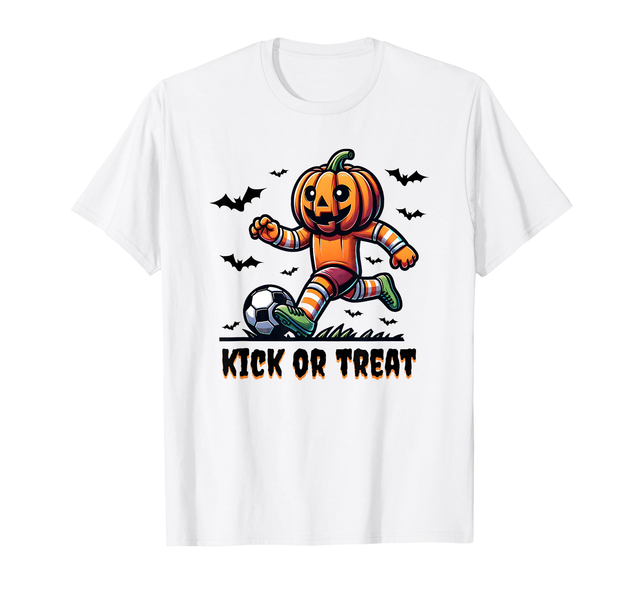 Soccer Halloween Funny Pumpkin Autumn T-Shirt - Streetwear Style Men Women - T-Shirt, Sweatshirt, Hoodie