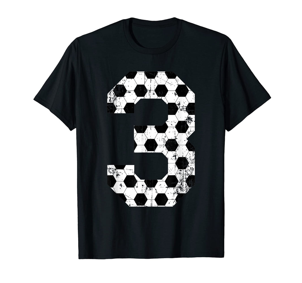 Soccer 3 Jersey Number T-Shirt - Casual Everyday Wear Men Women - T-Shirt, Sweatshirt, Hoodie