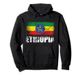 Ethiopia Flag Ethiopian Flag Hood Hoodie - Unique Graphic Unisex - T-Shirt, Sweatshirt, Hoodie