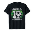 Soccer Birthday 10 Year Old Double T-Shirt - Trendy Graphic for Adults - T-Shirt, Sweatshirt, Hoodie