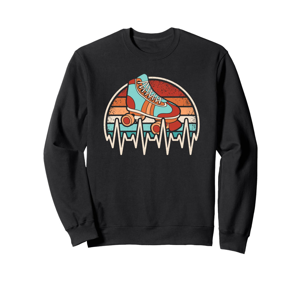 Roller Skate Heartbeat Roller Sweatshirt - Aesthetic Graphic Unisex - T-Shirt, Sweatshirt, Hoodie