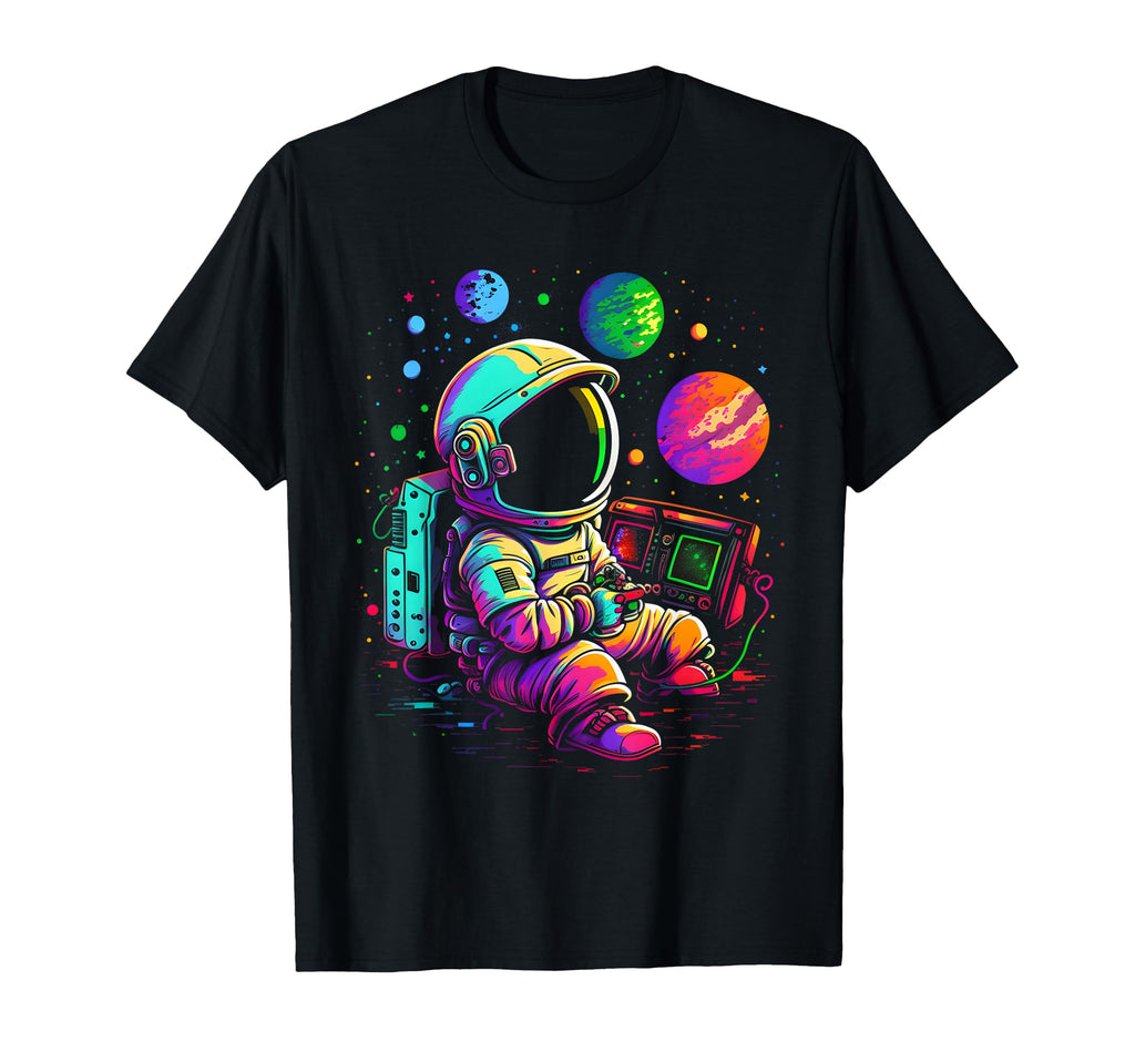 Arcade Planets Universe Gaming T-Shirt - Minimalist Print Men Women - T-Shirt, Sweatshirt, Hoodie