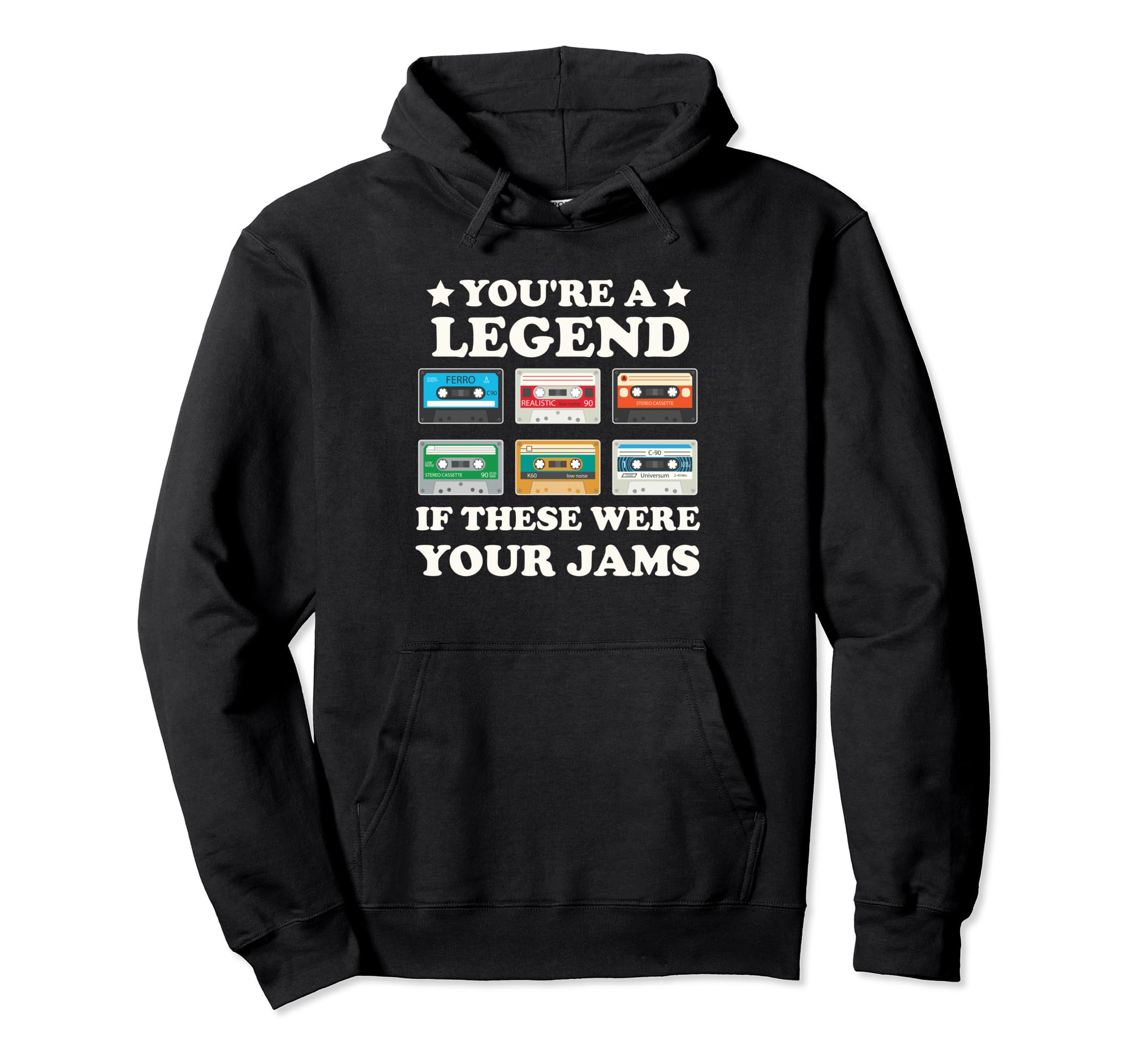 Funny Cassette 80S 90S Mixed Tape Hoodie - Casual Everyday Wear Unisex - T-Shirt, Sweatshirt, Hoodie