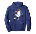 Funny Colorful King Penguin Playing Hoodie - Aesthetic Graphic Men Women - T-Shirt, Sweatshirt, Hoodie