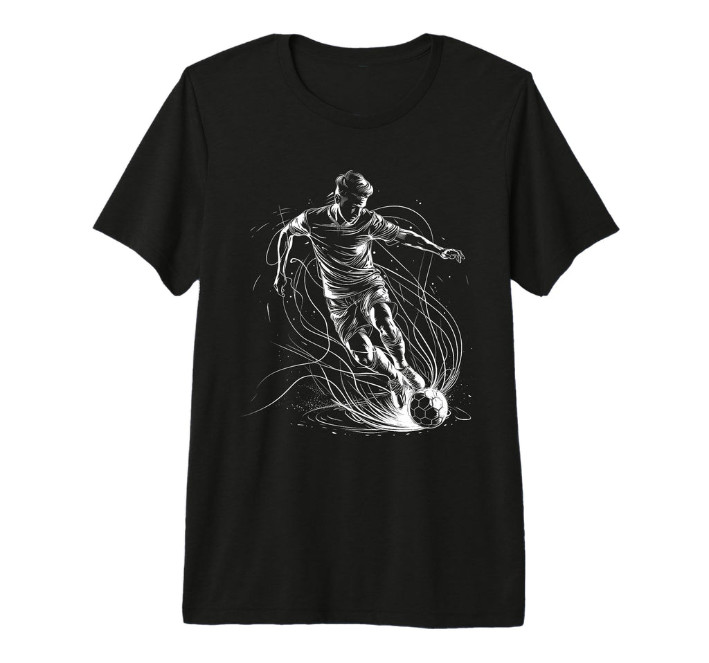 Soccer Player Sports Tri Blend T-Shirt - Fun Novelty Design for Adults - T-Shirt, Sweatshirt, Hoodie
