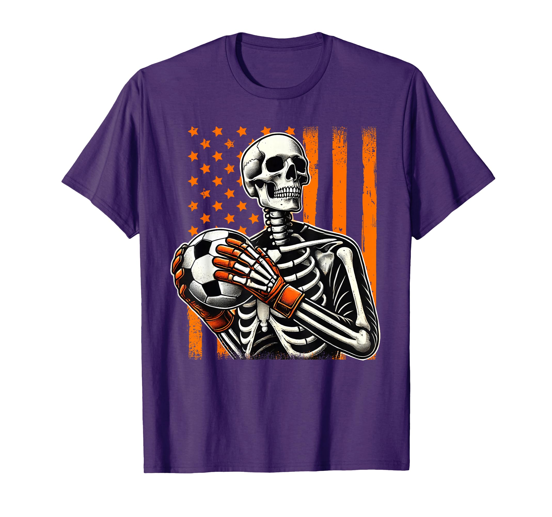 Skeleton Goalkeeper Holding Soccer T-Shirt - Unique Graphic for Adults - T-Shirt, Sweatshirt, Hoodie