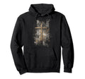 Cross Distressed 90S Goth Grunge Vibes 19 Hoodie - Unique Graphic Unisex - T-Shirt, Sweatshirt, Hoodie