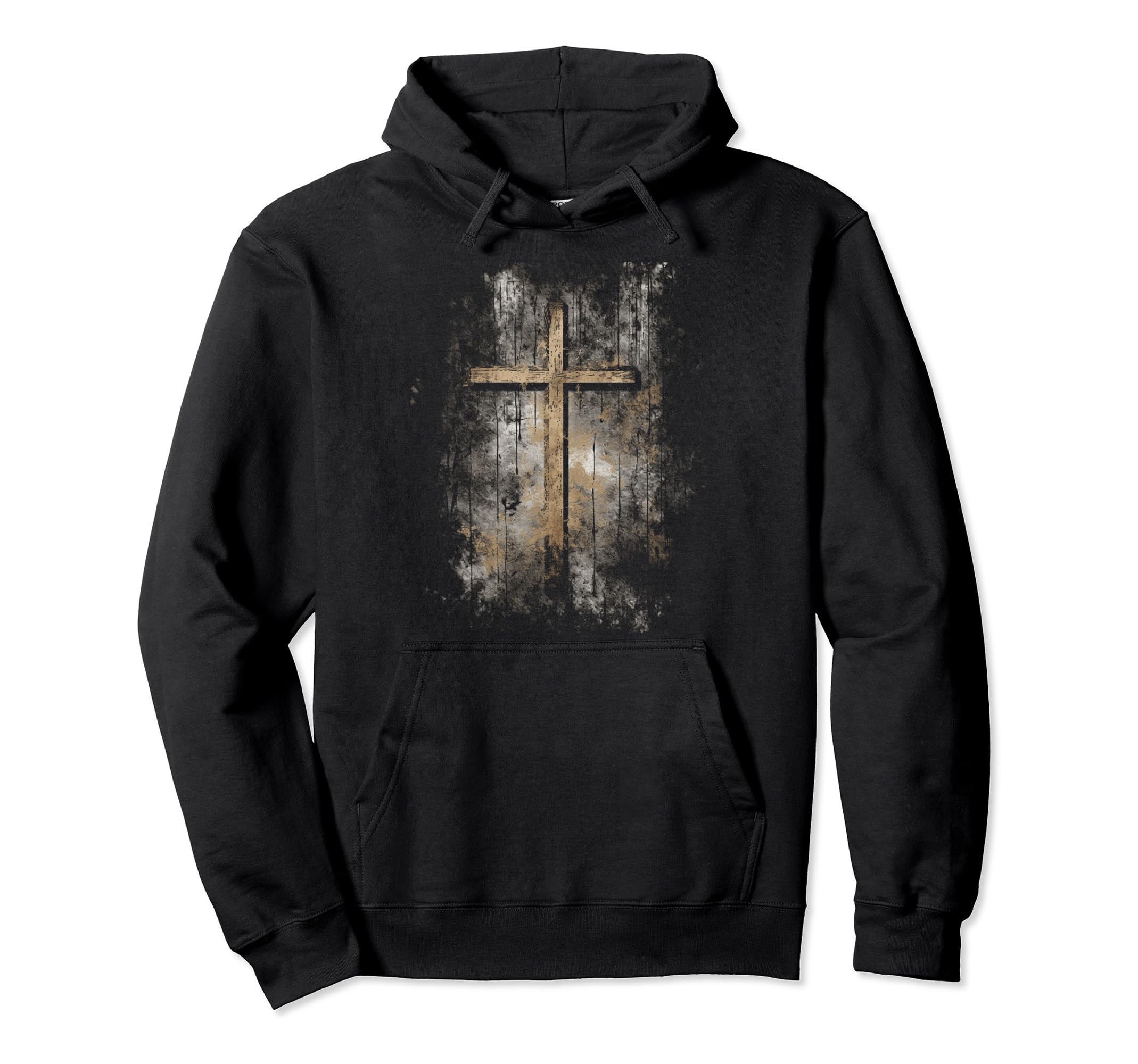 Cross Distressed 90S Goth Grunge Vibes 19 Hoodie - Unique Graphic Unisex - T-Shirt, Sweatshirt, Hoodie