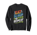 Eat Sleep Soccer Repeat Sweatshirt - Unique Graphic for Adults - T-Shirt, Sweatshirt, Hoodie