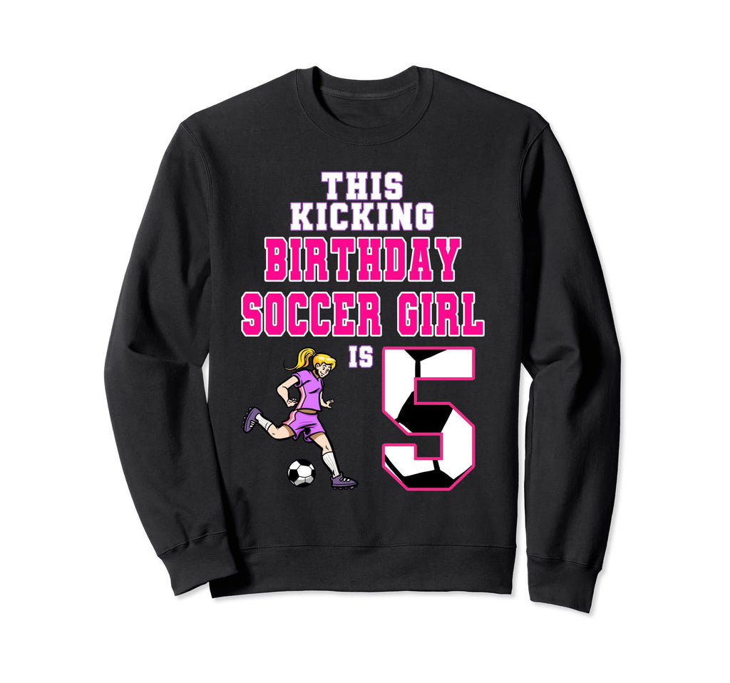This Birthday Soccer Is 5 Soccer Sweatshirt - Custom Art Print Men Women - T-Shirt, Sweatshirt, Hoodie