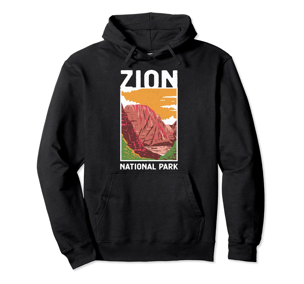 Zion National Park Outdoor Camping Hike Hoodie - Trendy Graphic Unisex - T-Shirt, Sweatshirt, Hoodie