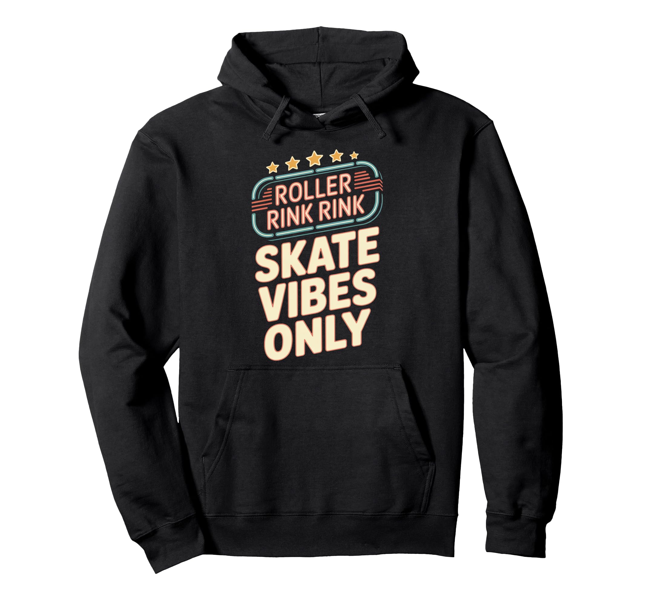 Roller Rink Vibes Hoodie - Trendy Graphic Unisex - T-Shirt, Sweatshirt, Hoodie