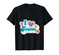 I Love Soccer Funny Soccer Flowers T-Shirt - Aesthetic Graphic for Adults - T-Shirt, Sweatshirt, Hoodie