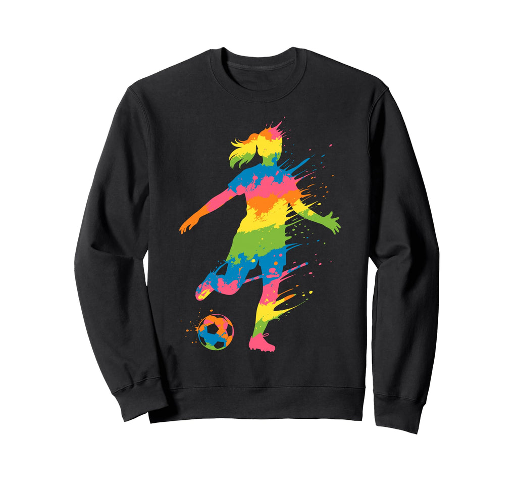 Colorful Funny Soccer Fan Dad Mom Sweatshirt - Streetwear Style Unisex - T-Shirt, Sweatshirt, Hoodie