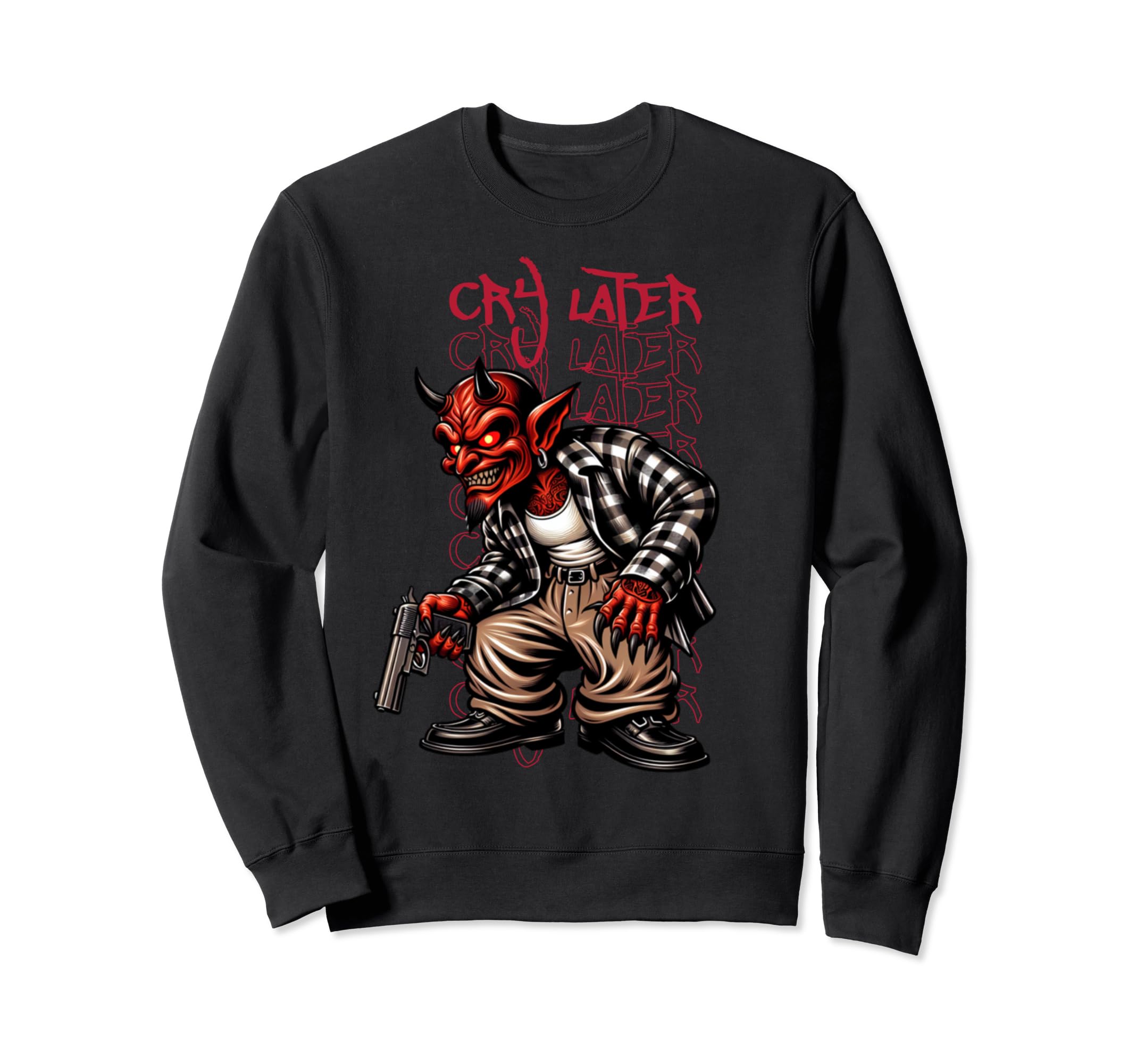 Cholo Gangster Graffiti 90S Graffiti Sweatshirt - Graphic Print for Adults - T-Shirt, Sweatshirt, Hoodie