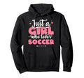 Just Who Loves Soccer Football Player Hoodie - Graphic Print Men Women - T-Shirt, Sweatshirt, Hoodie