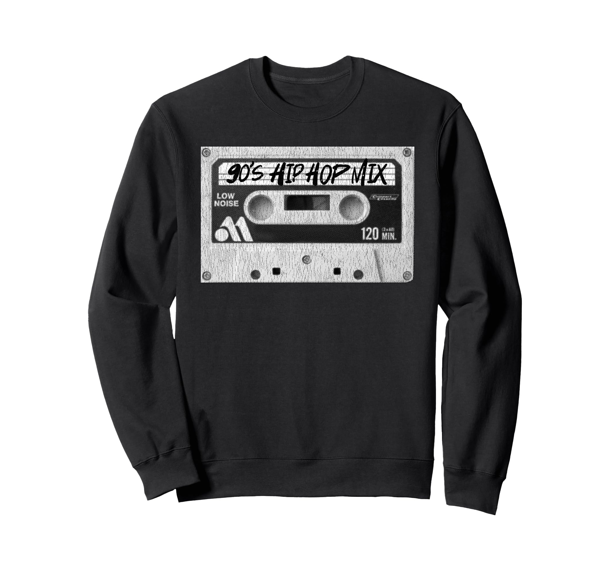 90S Hip Hop Mix Tape Cassette Sweatshirt - Custom Art Print Unisex - T-Shirt, Sweatshirt, Hoodie