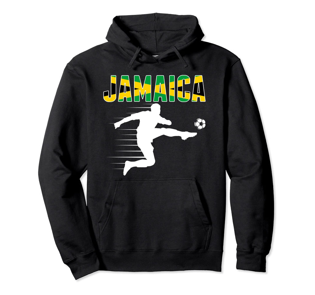 Jamaica Soccer Lovers Jersey Support Hoodie - Unique Graphic Unisex - T-Shirt, Sweatshirt, Hoodie
