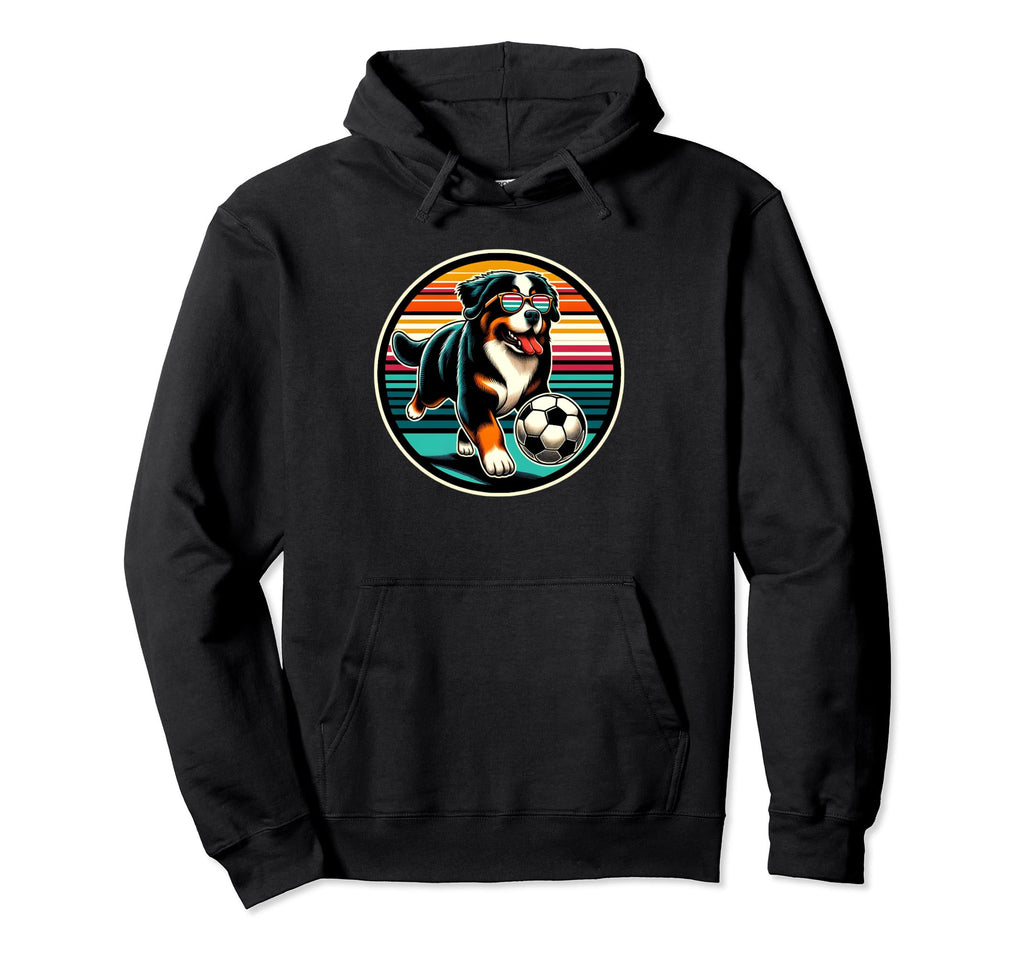 Bernese Mountain Dog Soccer Champion Fan Hoodie - Novelty Apparel Unisex - T-Shirt, Sweatshirt, Hoodie