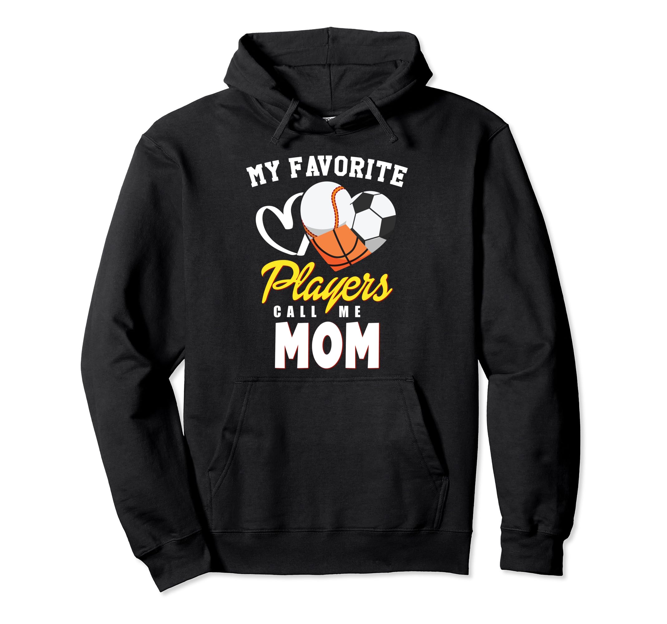 My Favorite Players Baseball Soccer Hoodie - Fun Novelty Design Men Women - T-Shirt, Sweatshirt, Hoodie
