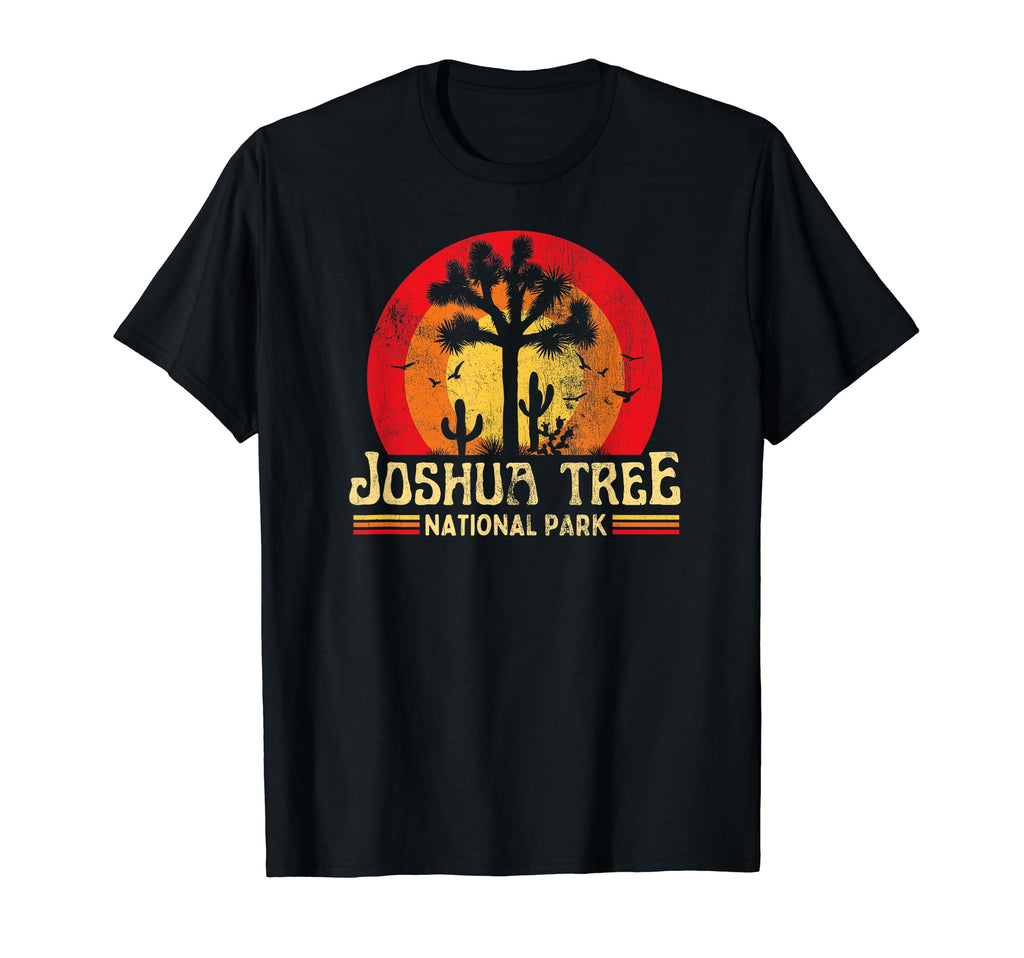 Joshua Tree National Park Sunset 70S T-Shirt - Trendy Graphic Men Women - T-Shirt, Sweatshirt, Hoodie