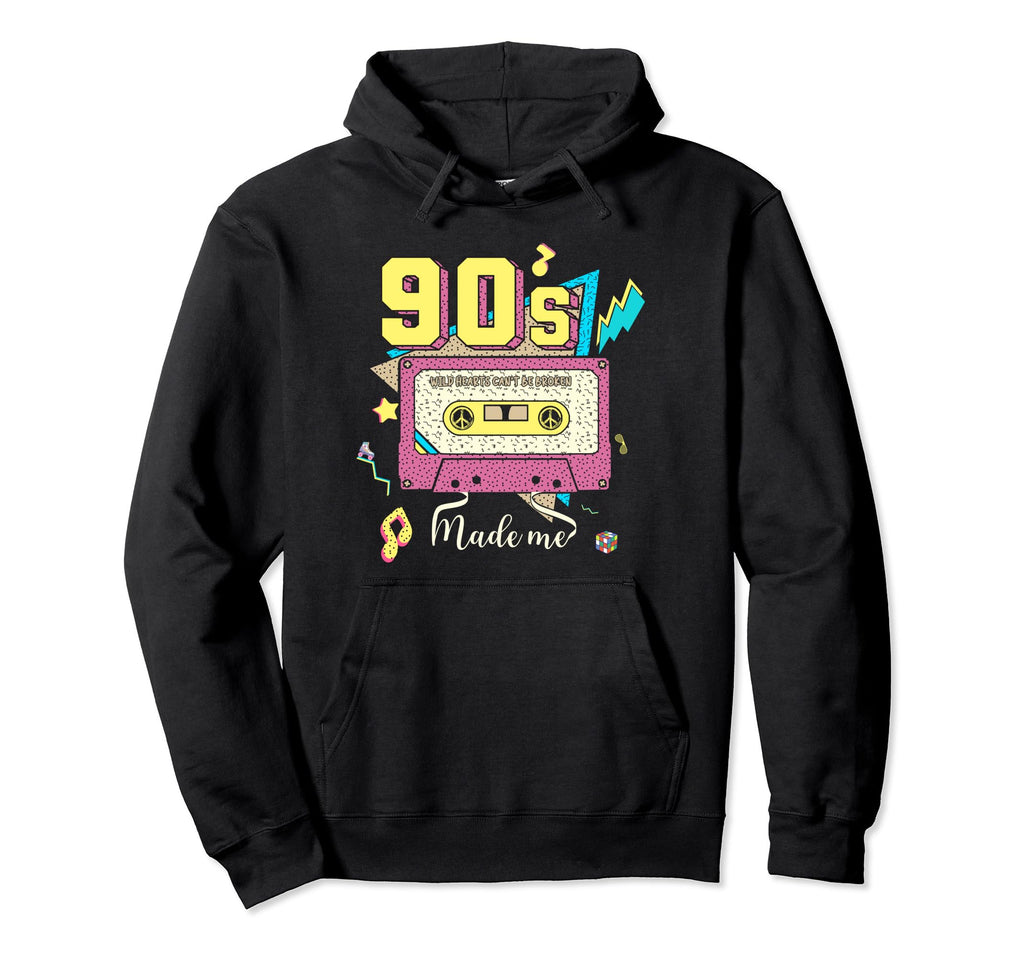 90S Made Me Groovy 90S Party Cassette Hoodie - Unique Graphic for Adults - T-Shirt, Sweatshirt, Hoodie