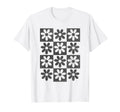 Checkerboard Checkered Boho Flowers T-Shirt - Unique Graphic for Adults - T-Shirt, Sweatshirt, Hoodie