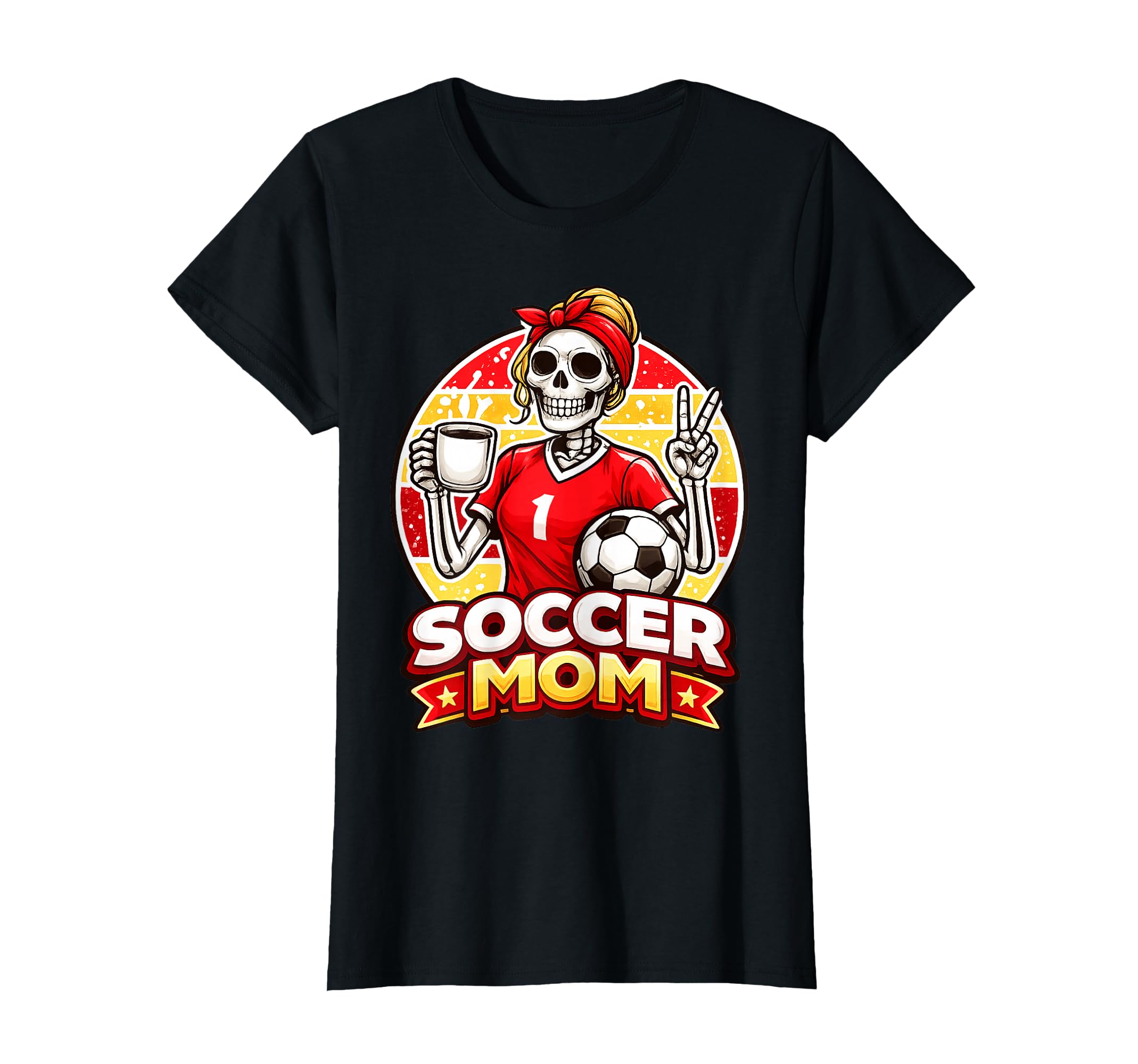 Soccer Mom Game Day Coffee Lover T-Shirt - Custom Art Print for Adults - T-Shirt, Sweatshirt, Hoodie