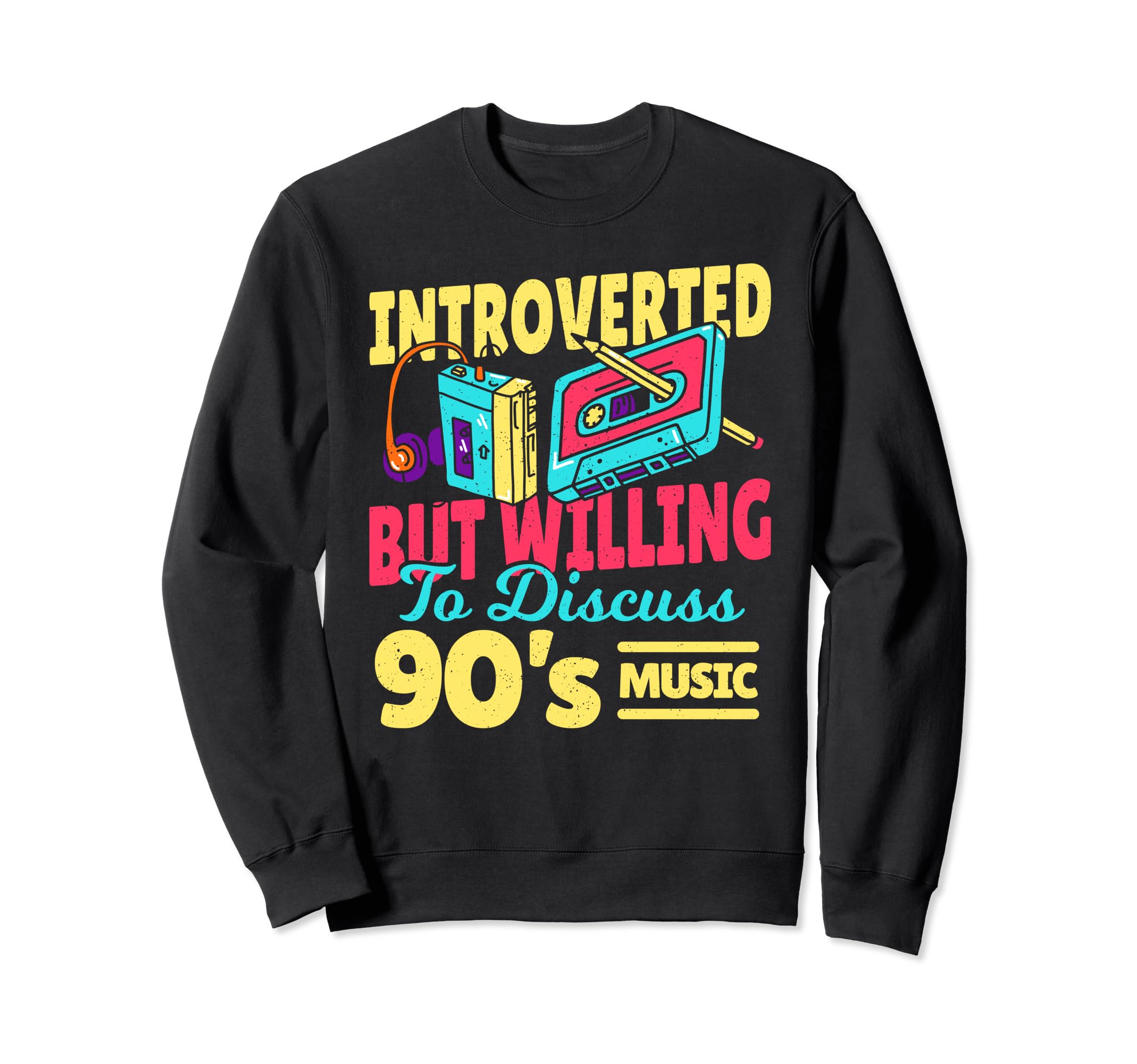Introverted But Willing To Discuss Sweatshirt - Minimalist Print Unisex - T-Shirt, Sweatshirt, Hoodie