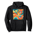 70S Wallpaper Flowers Floral Pattern Hoodie - Aesthetic Graphic for Adults - T-Shirt, Sweatshirt, Hoodie