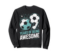 9 Years Being Awesome 9Th Birthday Sweatshirt - Unique Graphic Men Women - T-Shirt, Sweatshirt, Hoodie