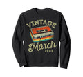 March 1985 Cassette Tape Sweatshirt - Unique Graphic for Adults - T-Shirt, Sweatshirt, Hoodie