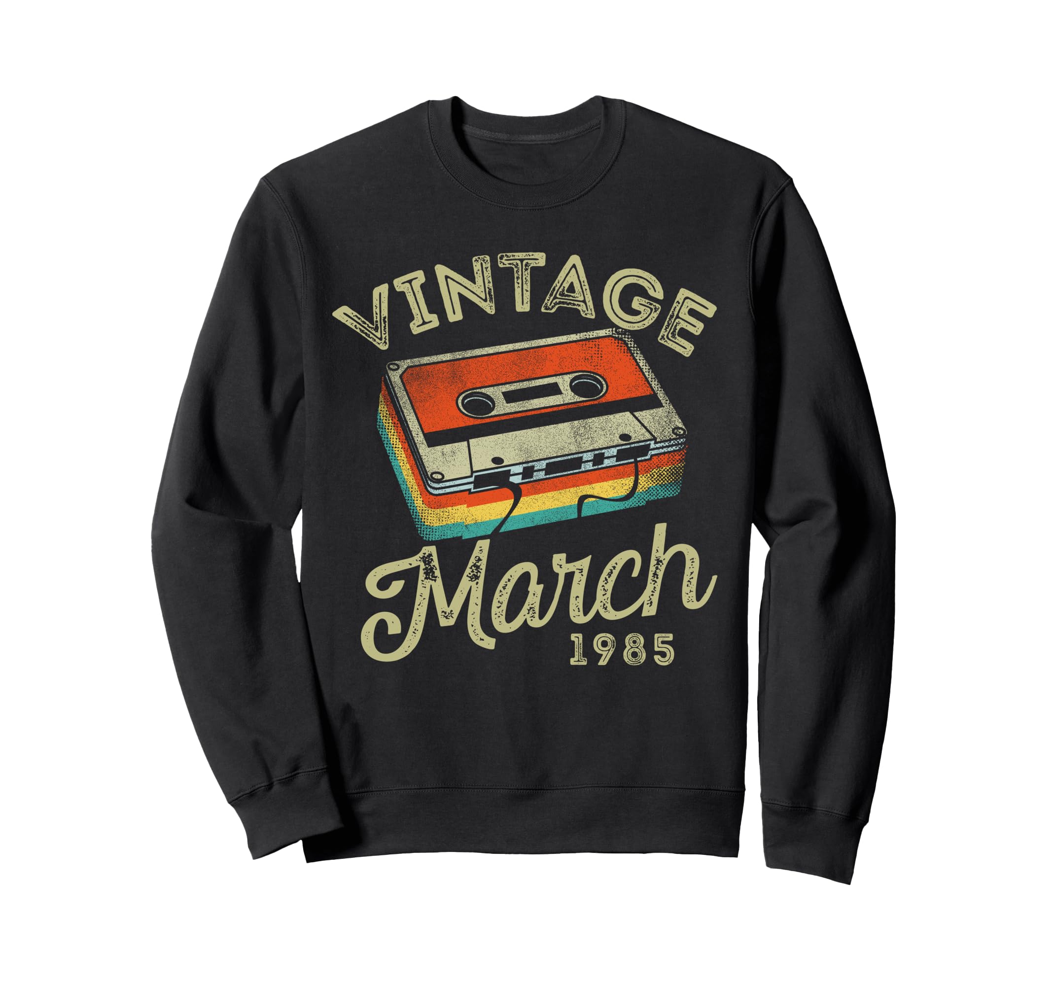 March 1985 Cassette Tape Sweatshirt - Unique Graphic for Adults - T-Shirt, Sweatshirt, Hoodie