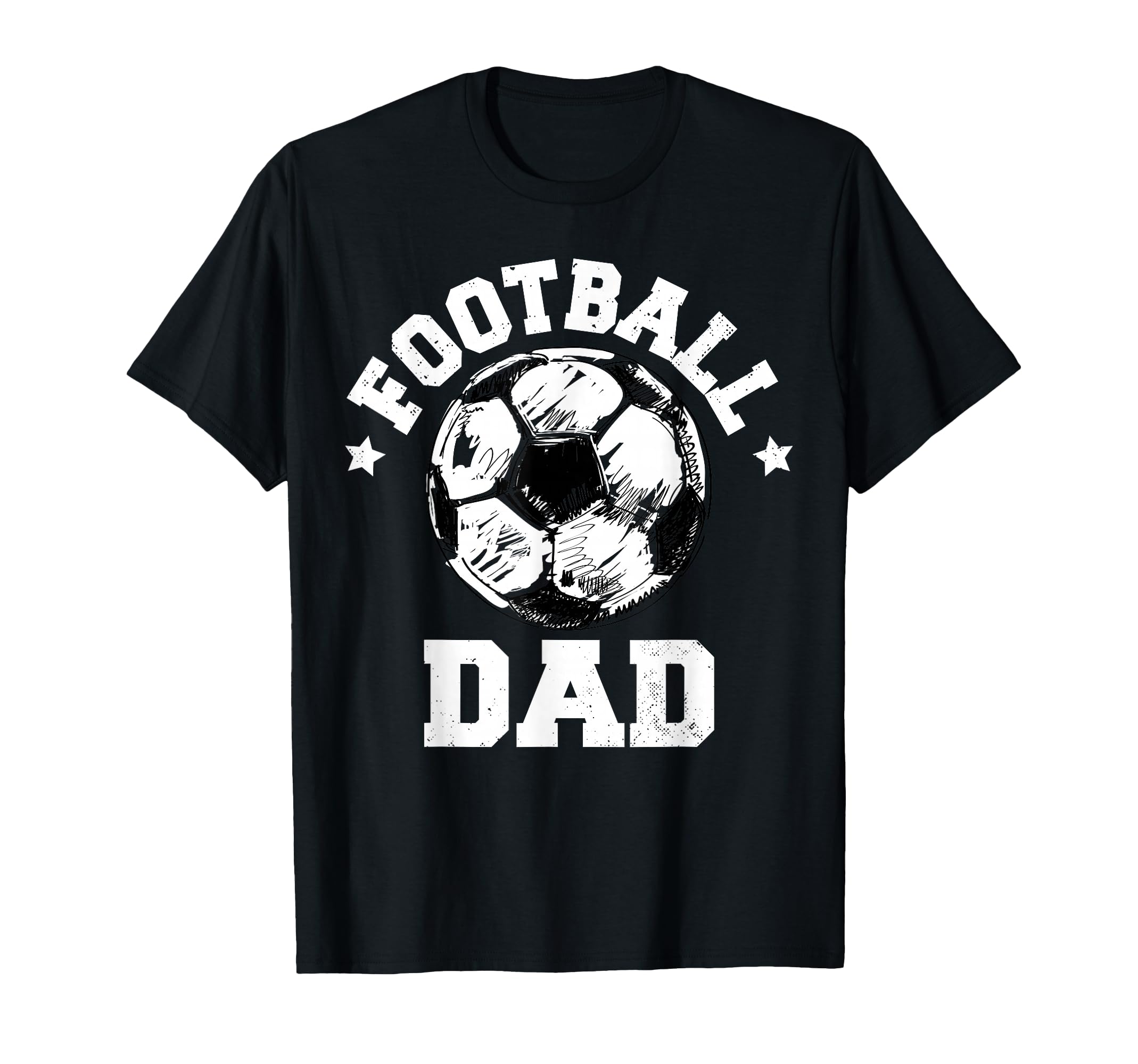 Football Dad Sketch Soccer Ball Proud T-Shirt - Custom Art Print Men Women - T-Shirt, Sweatshirt, Hoodie