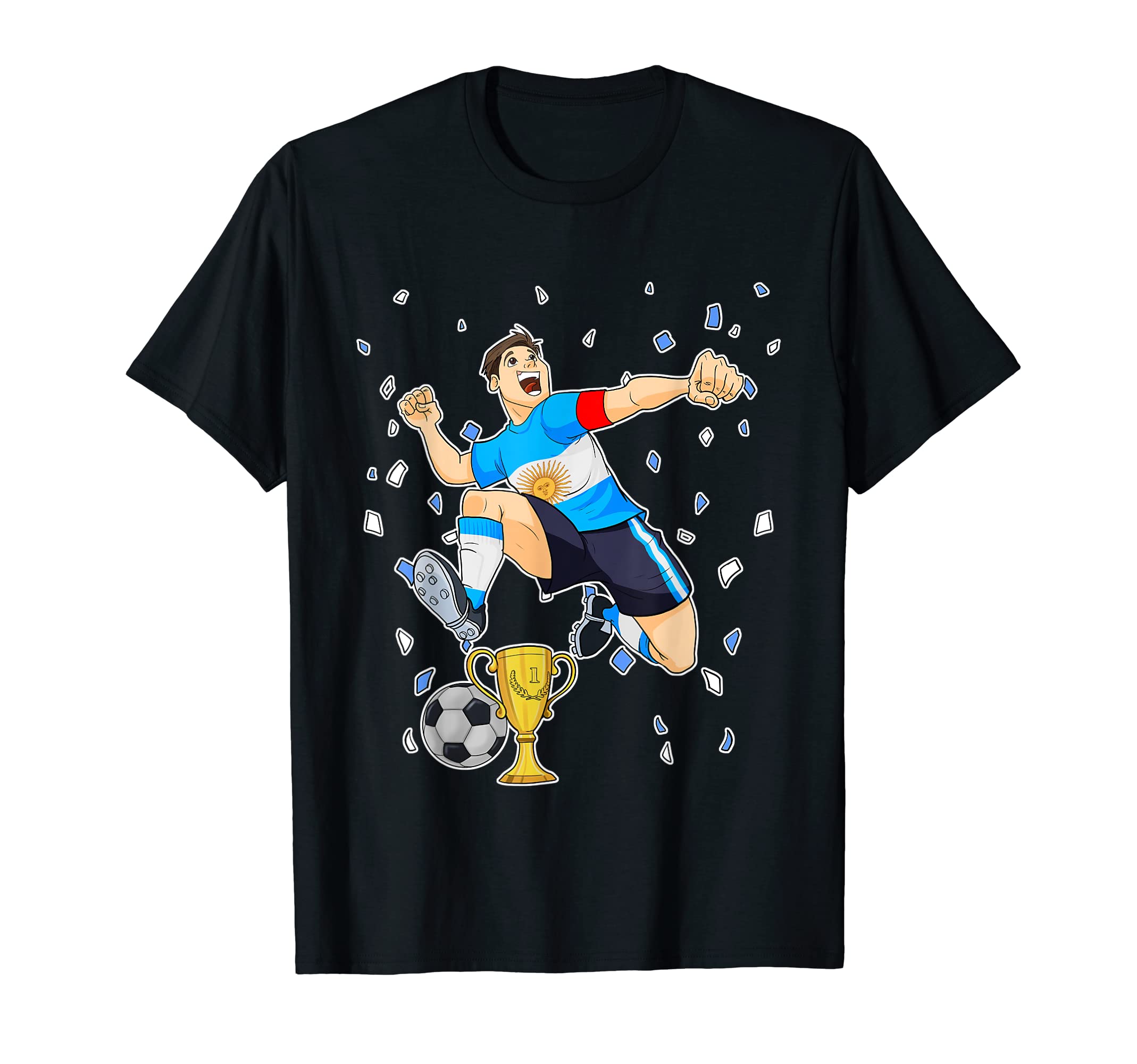 Argentinan Flag Soccer Team I T-Shirt - Fun Novelty Design Men Women - T-Shirt, Sweatshirt, Hoodie