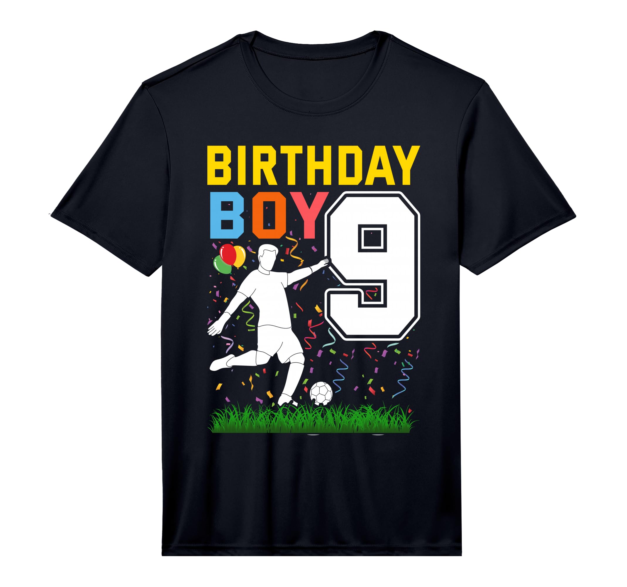 9 Year Old Birthday Soccer 9Th T-Shirt - Fun Novelty Design Unisex - T-Shirt, Sweatshirt, Hoodie