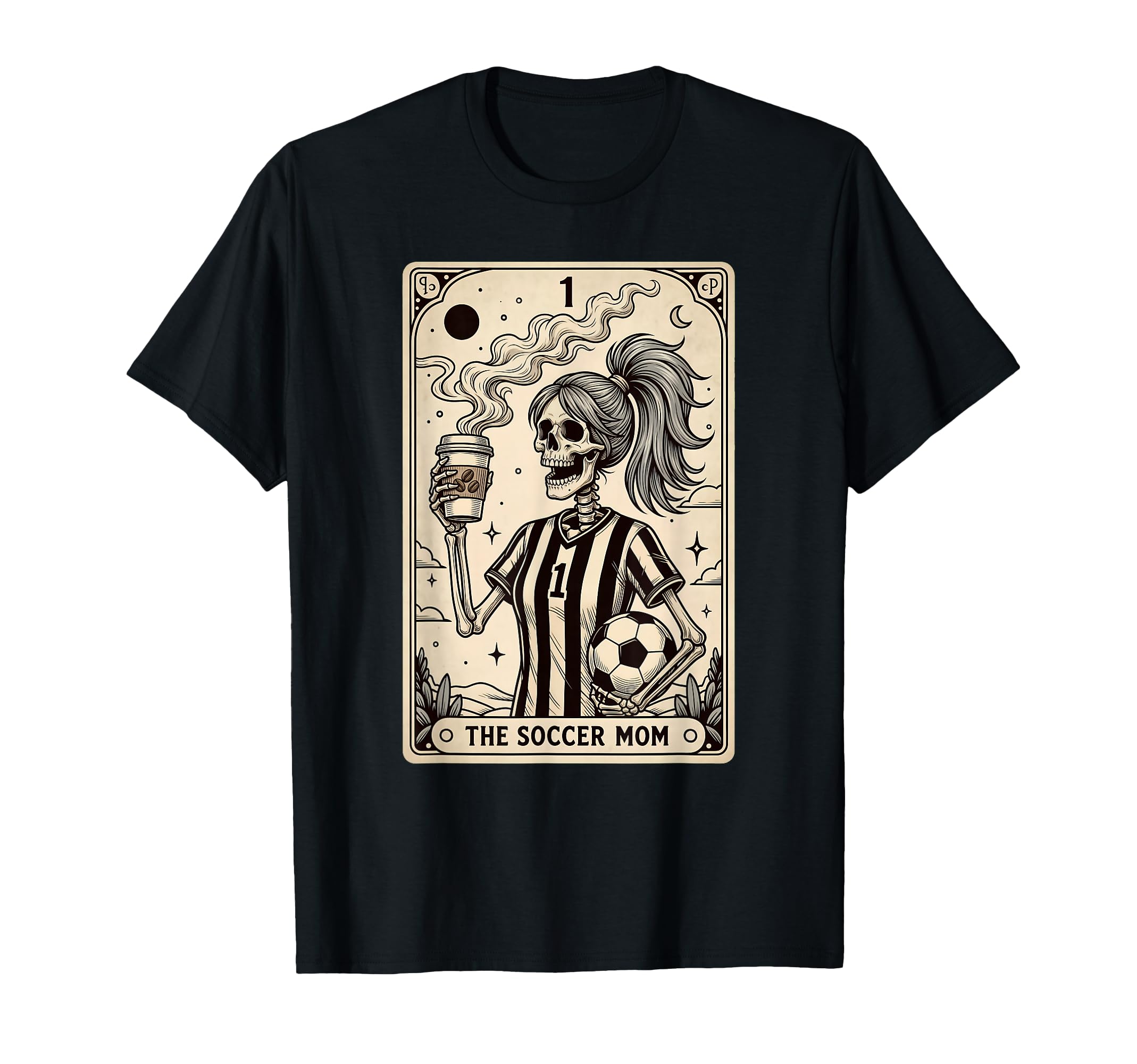 Soccer Mom Tarot Card Halloween Soccer T-Shirt - Aesthetic Graphic Unisex - T-Shirt, Sweatshirt, Hoodie
