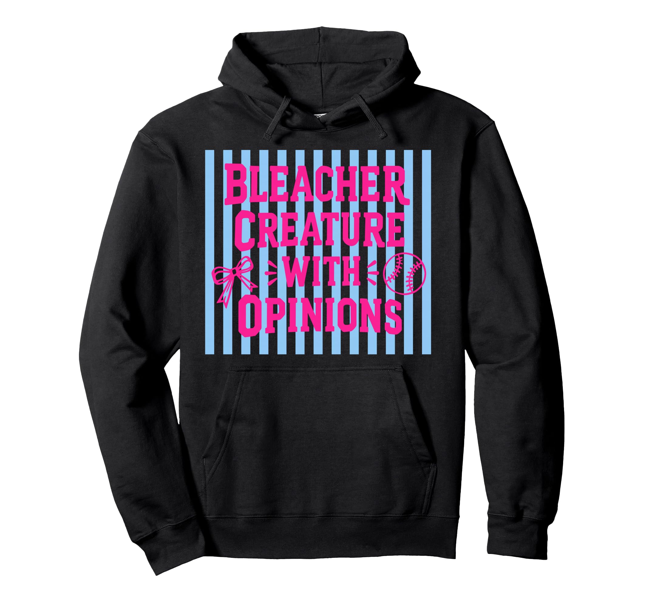 Bleacher Creature Opinions Funny Hoodie - Graphic Print for Adults - T-Shirt, Sweatshirt, Hoodie