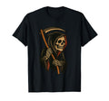 Tattoo Grim Reaper Traditional Flash Skull T-Shirt - Trendy Graphic Unisex - T-Shirt, Sweatshirt, Hoodie