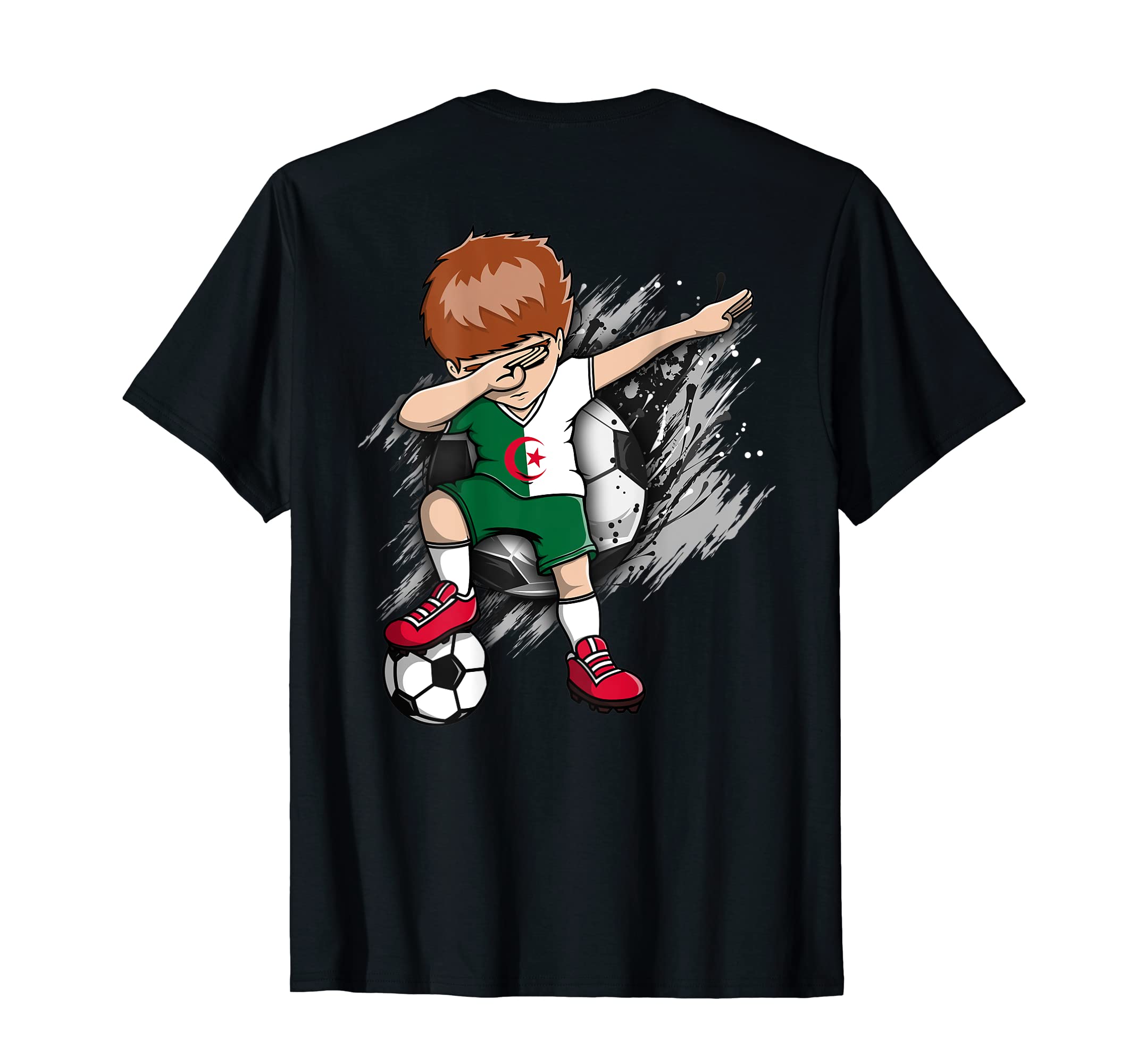 Dabbing Soccer Algeria Jersey Algerian T-Shirt - Trendy Graphic Men Women - T-Shirt, Sweatshirt, Hoodie