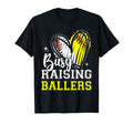 Busy Raising Ballers Heart Softball T-Shirt - Graphic Print Men Women - T-Shirt, Sweatshirt, Hoodie