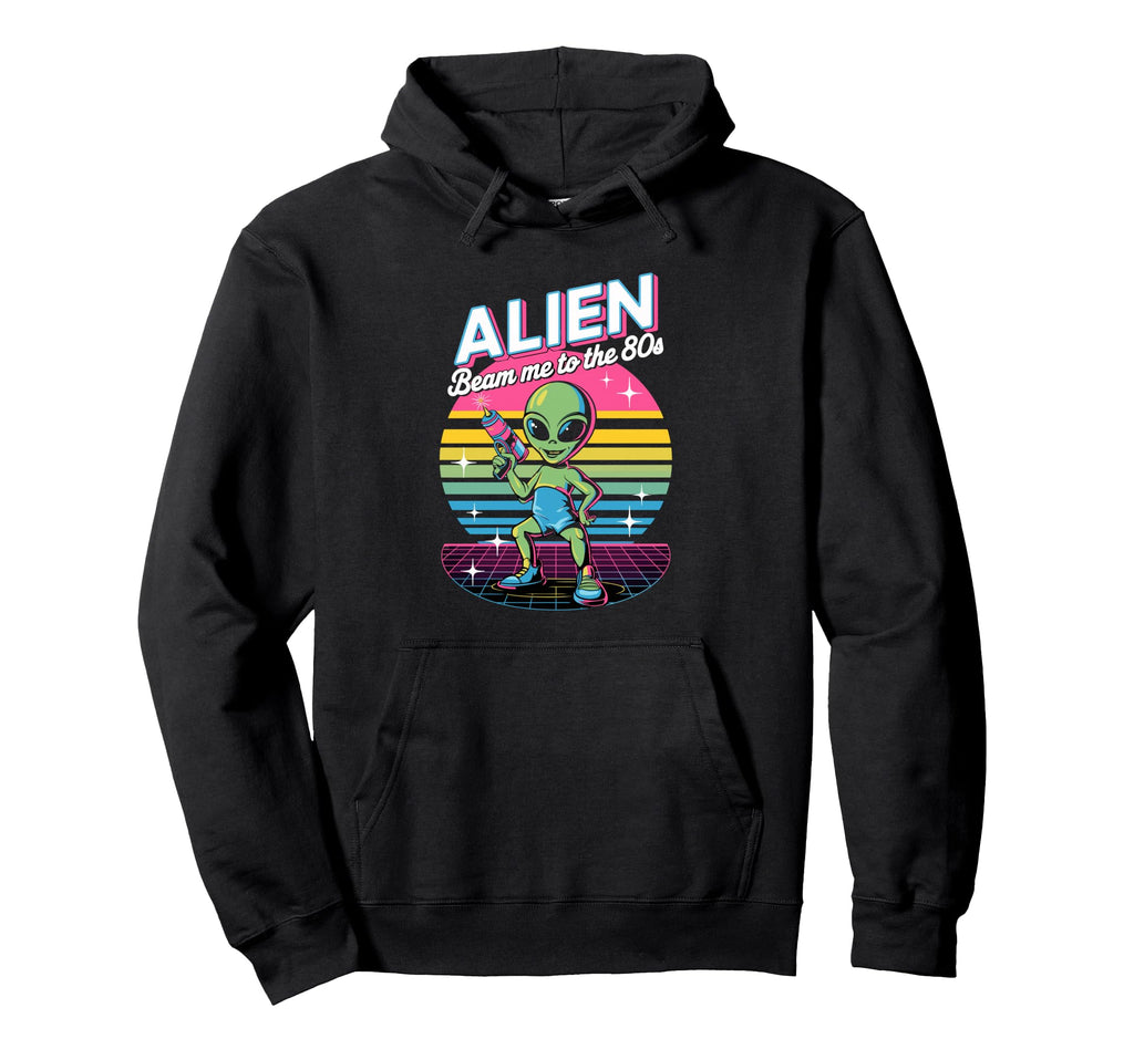 Alien 80S Aesthetic Hoodie - Aesthetic Graphic Men Women - T-Shirt, Sweatshirt, Hoodie