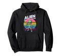 Alien 80S Aesthetic Hoodie - Aesthetic Graphic Men Women - T-Shirt, Sweatshirt, Hoodie