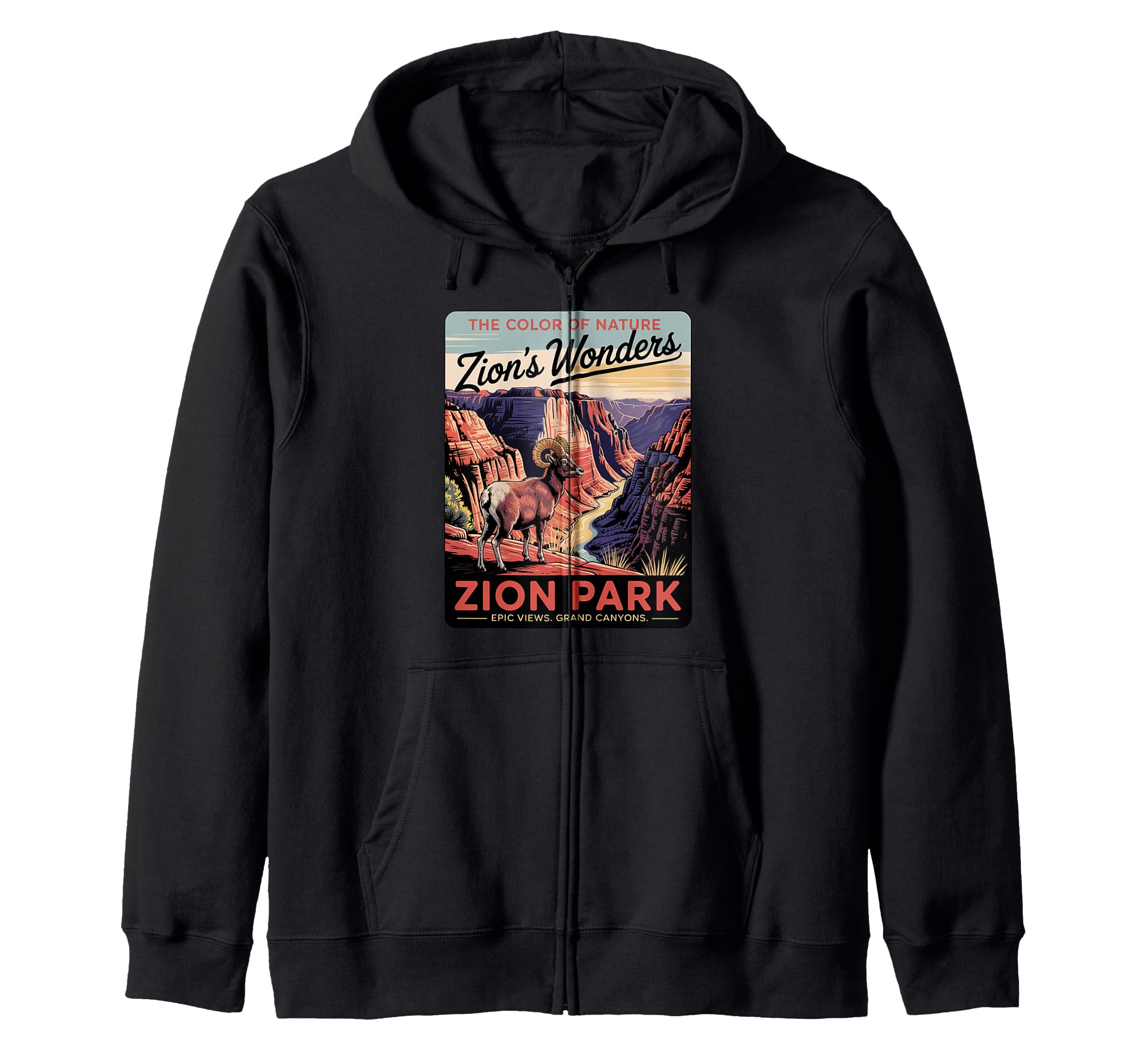 Zion National Park Canyon Cliff T-Shirt - Unique Graphic Men Women - T-Shirt, Sweatshirt, Hoodie