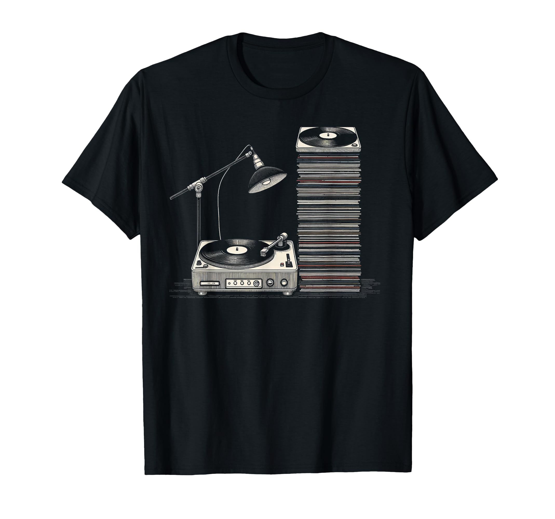Vinyl Records Player Lover Music Vinyl T-Shirt - Minimalist Print Unisex - T-Shirt, Sweatshirt, Hoodie